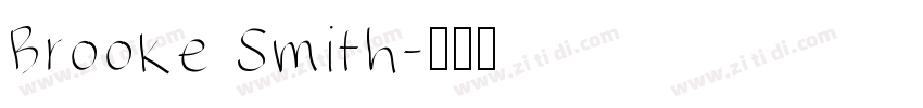 Brooke Smith字体转换